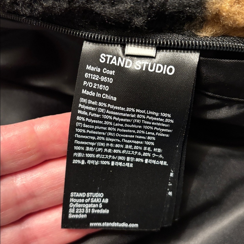 STAND STUDIO Faux Fur Teddy Maria Coat - Picture 12 of 16